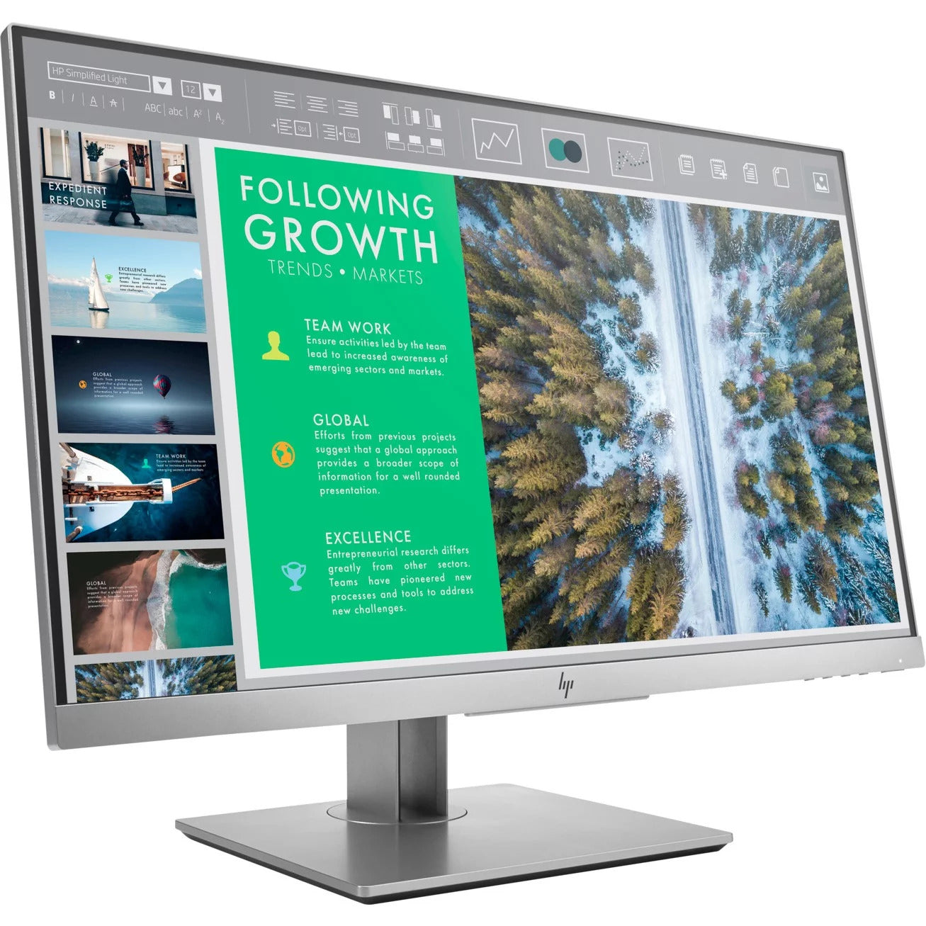 Monitor HP EliteDisplay E243, 23.8" FHD Led, VGA, HDMI, USB, 3Y (1FH47AA)