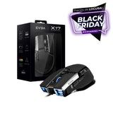 Mouse Gamer EVGA X17 USB 2.0/Tipo A/10Botones/DPI:16000 (903-W1-17BK-K3)