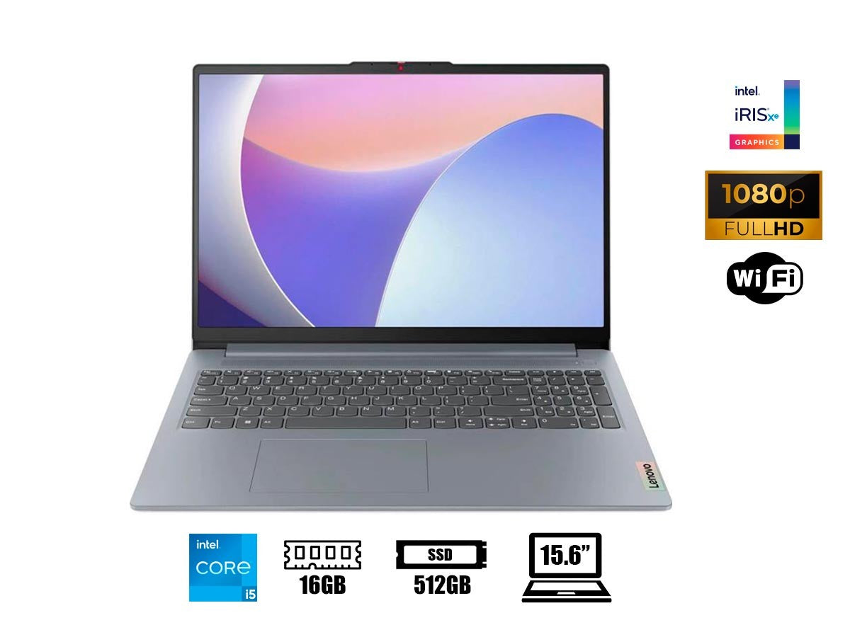 Laptop Lenovo IdeaPad Slim 3 15IRU8 Core i5-1335U, 16GB DDR5, SSD 512GB, FHD 15.6", FreeDOS, 1Y (82X7009JLM)