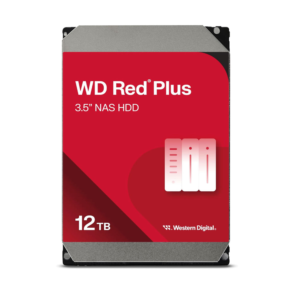 Disco Duro NAS WD RedPlus 12TB, SATA 6Gb/s, 7.2K, 256MB, 3.5", 3Y(WD120EFBX)