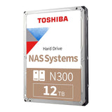 Disco Duro NAS Toshiba N300, 12TB, SATA 6.0Gb/s, 7200rpm, 256MB Cache, 3.5", 3Y