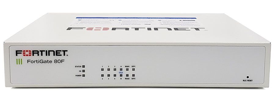 Firewall FortiGate-80F, 8 RJ45, 2 RJ45/SFP, 3Y solo hardware (FG-80F)