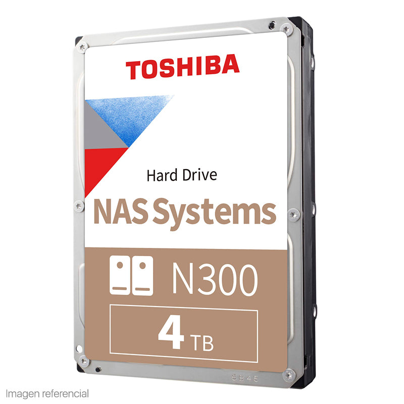 Disco Duro NAS Toshiba N300, 4TB, SATA 6.0Gb/s, 7200rpm, 256MB Cache, 3.5", 3Y