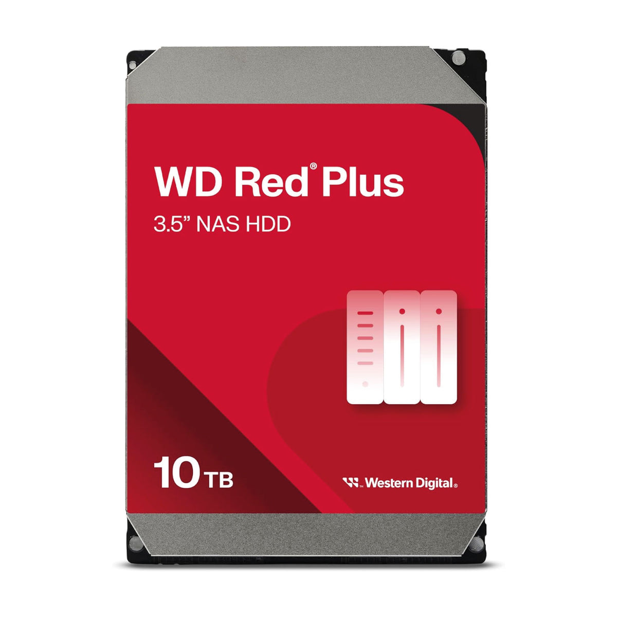 Disco Duro NAS WD RedPlus 10TB, SATA 6Gb/s, 7.2K, 256MB, 3.5", 3Y (WD101EFBX)