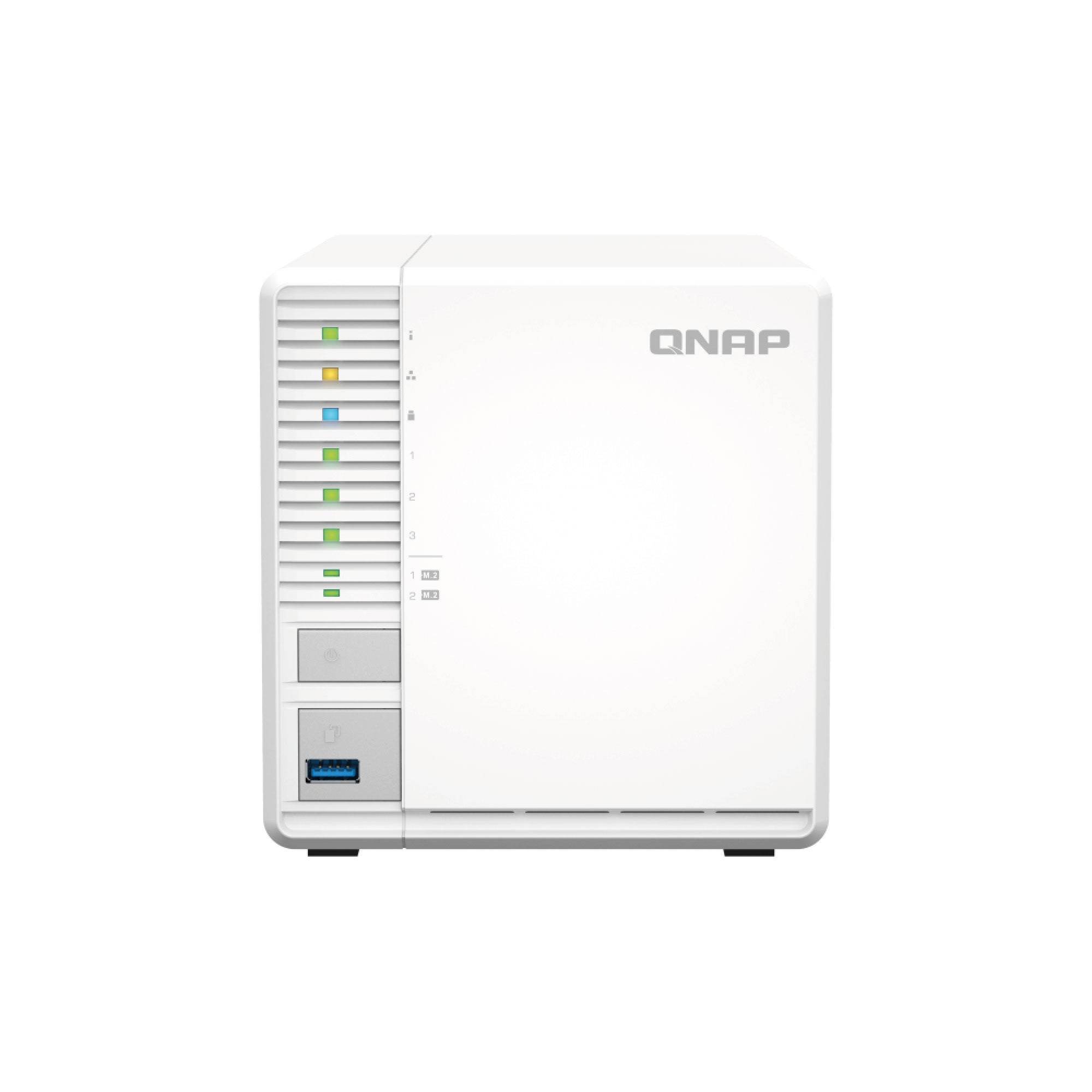 Almacenamiento NAS QNAP TS-364-8G, 60TB, 4C, 8GB RAM, 3X3.5" 3 Bahia, 2 años