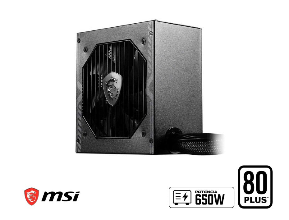 Fuente De Poder MSI MAG A650BN, 650W, ATX, 80 Plus Bronze (MAG A650BN)