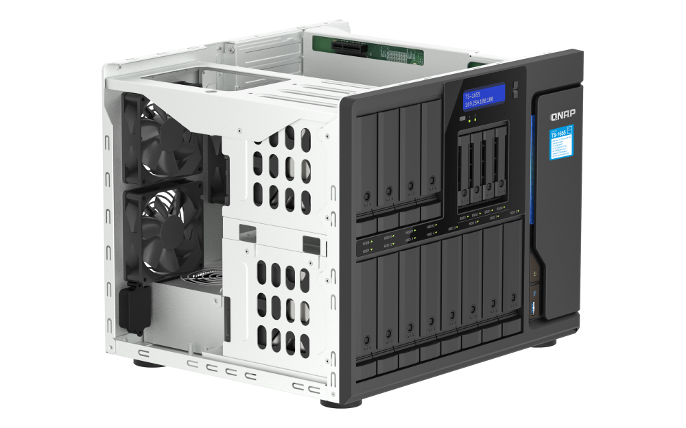 Almacenamiento NAS QNAP TS-1655-8G, 20TB, 4C, 8GB RAM,  12x3.5 bahías, 2 años