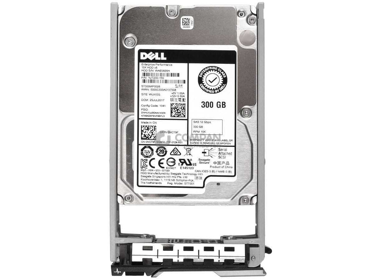 Disco Duro Servidor Dell 300GB, 15K RPM, SAS, 12Gbps, 512n, 2.5"-3.5", HotSwap (400-ATIJ)