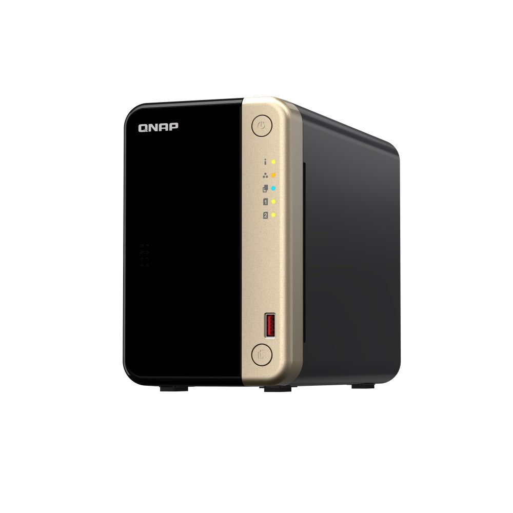 Almacenamiento NAS QNAP TS-264-8G, 20TB, 4C, 8GB RAM, 2 bahías, 2 años