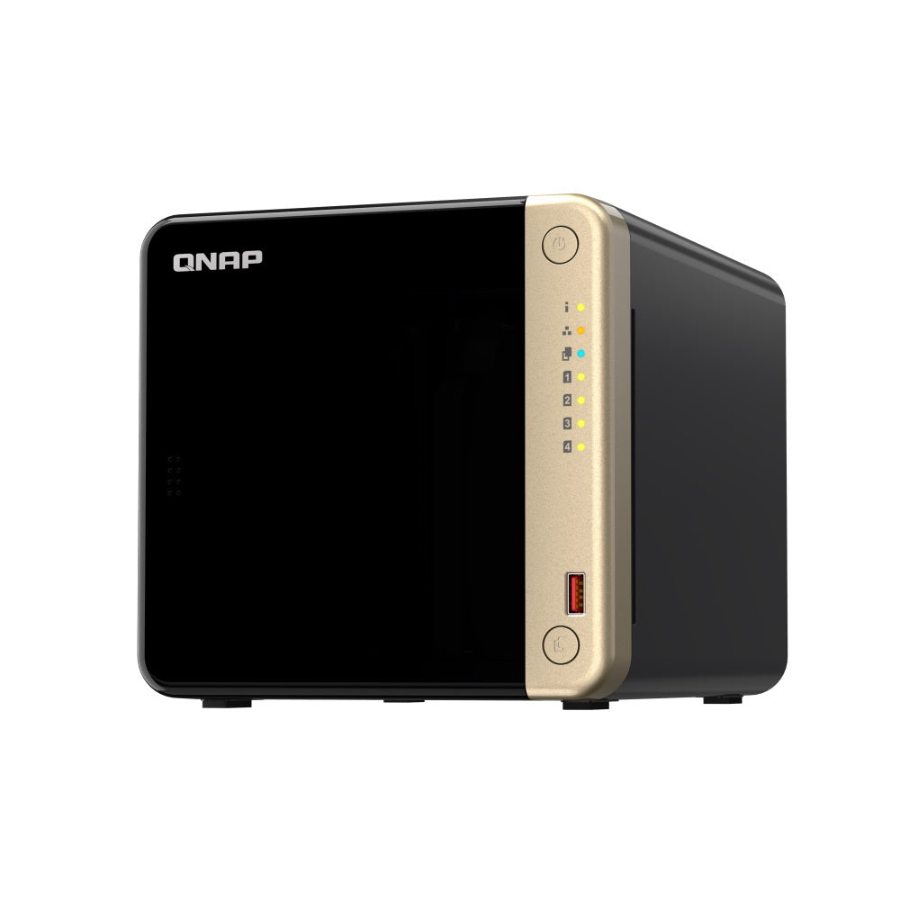 Almacenamiento NAS QNAP TS-464-8G, 30TB, 4C, 8GB RAM, 4 bahías, 2 años