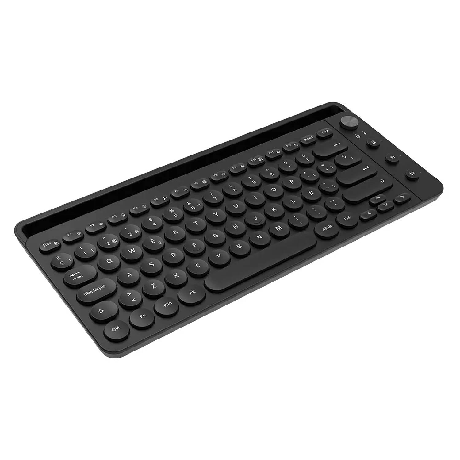 Teclado Teros TE-4064N, Inalambrico, Perilla Giratoria, Bluetooth, Negro, 1Y (TE-4064N)