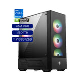 PC Core i7 12da Gen, RTX 3060 12GB, 16GB DDR4, SSD 1TB, Case MSI 112R + Fuente 550W 80+ BR