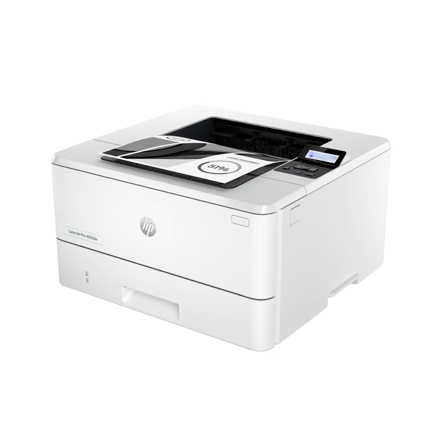 Impresora HP LaserJet Pro 4003dw vista lateral 1