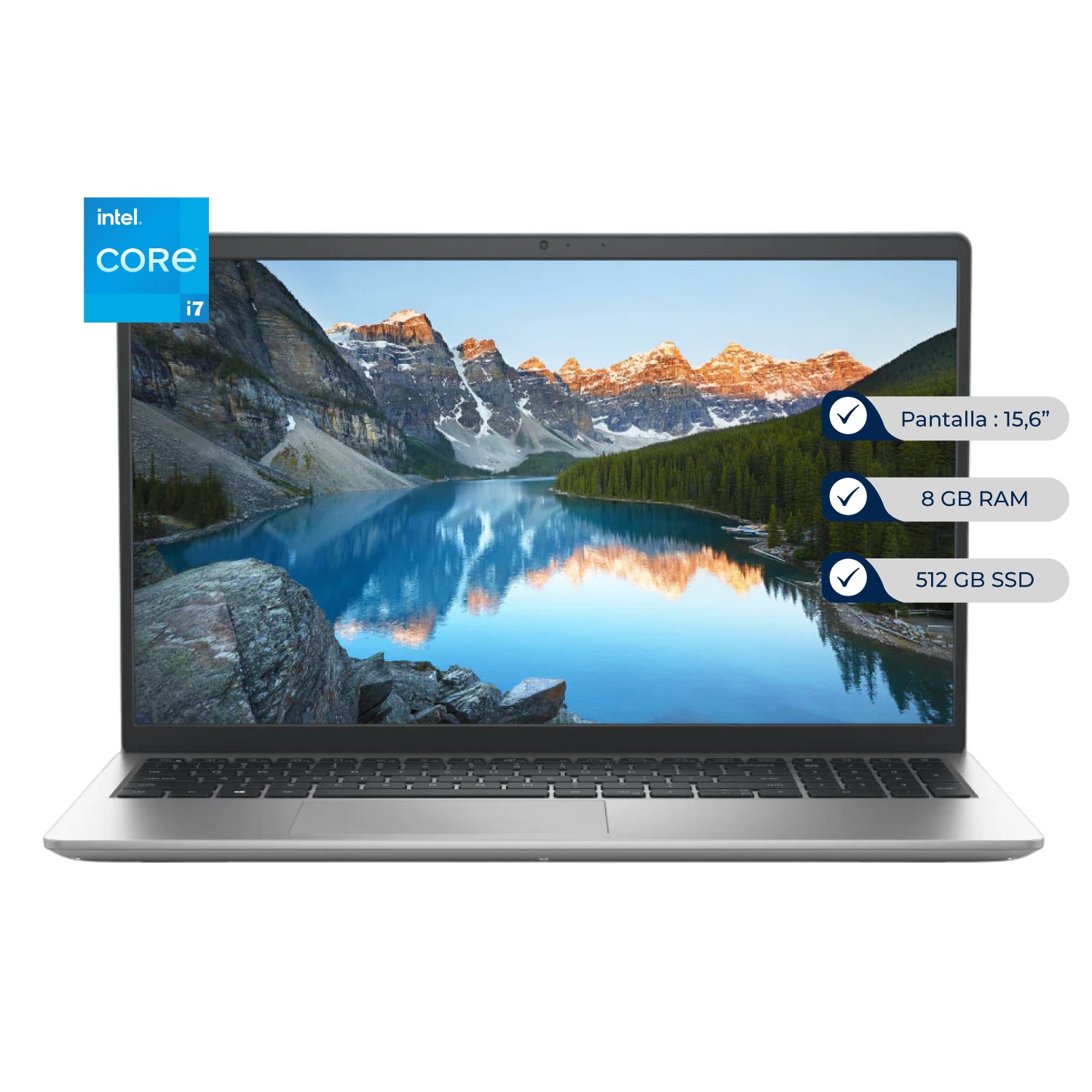 Laptop Dell Inspiron 3520, Intel Core i7-1255U, 8GB, SSD 512GB, 15.6" FHD, Ubuntu, 1Y (PVCCY)