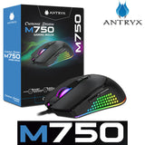 Mouse Gaming Antryx Chrome Storm M750, 4200dpi, RGB (AGM-CS750K)