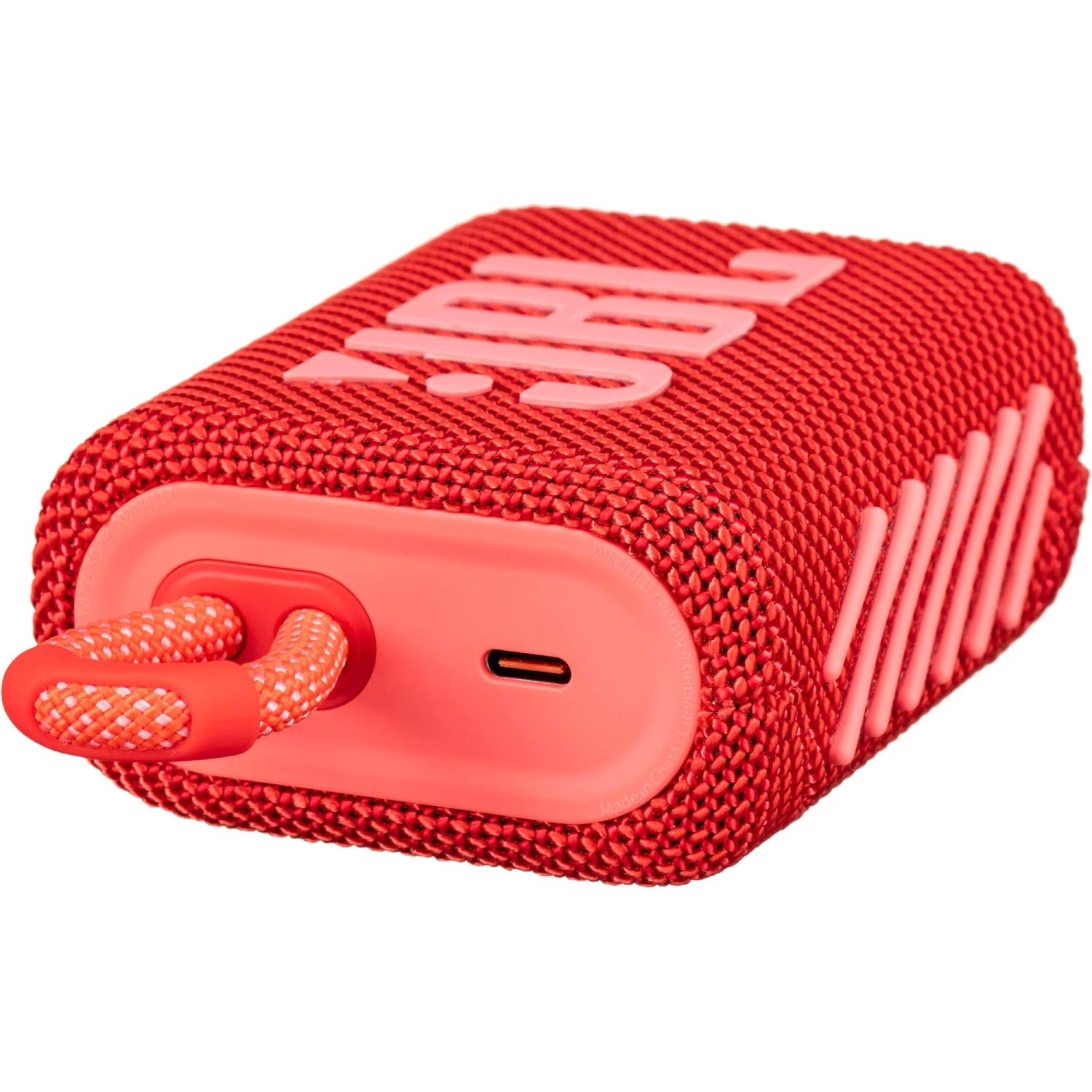 Parlante Portátil JBL Speaker Go3, Rojo, Bluetooth, (JBLGO3REDAM)