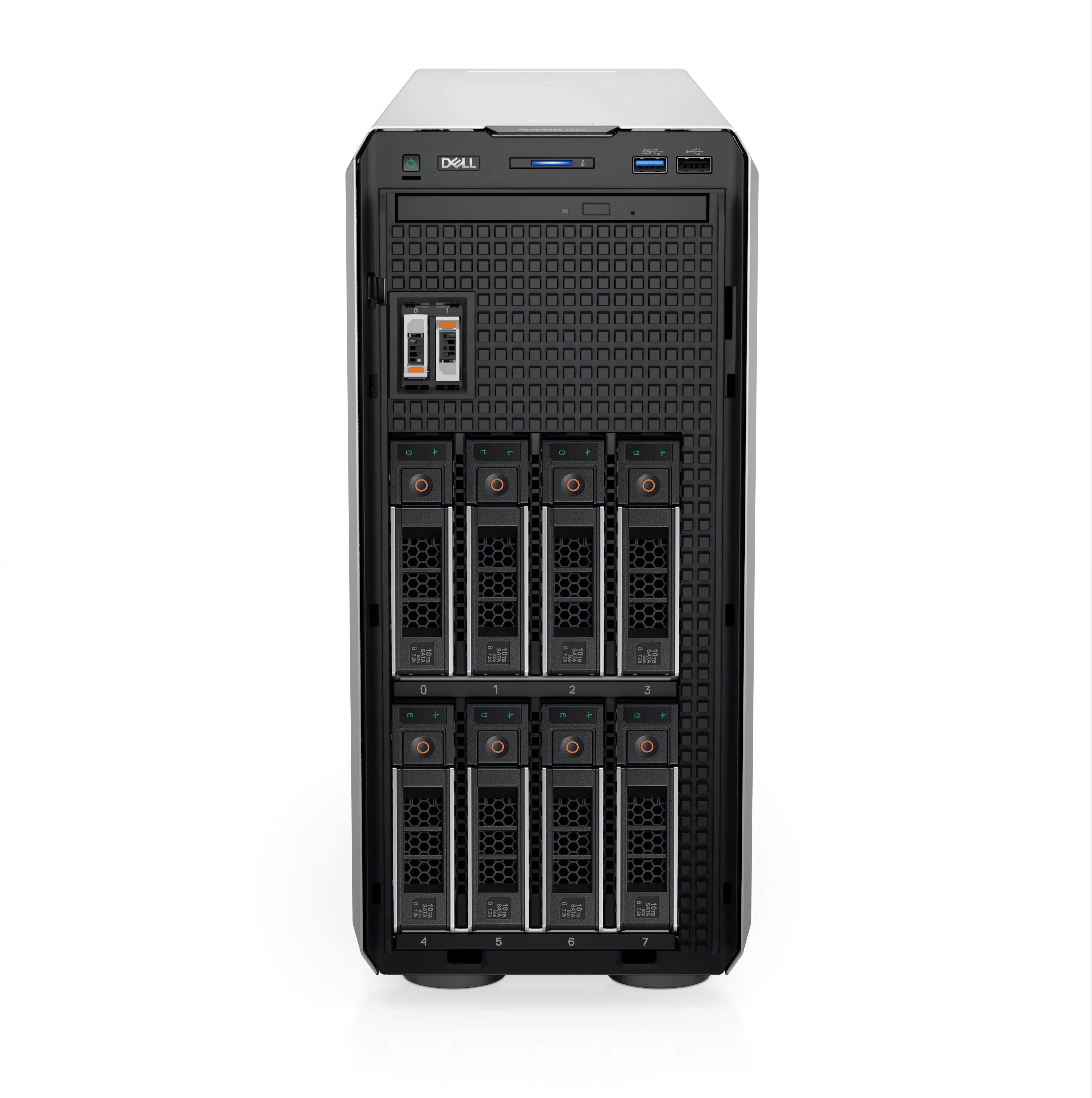 Servidor Dell PowerEdge T350, Xeon E-2378 8C/16T, 128GB, 2TB, 3 años