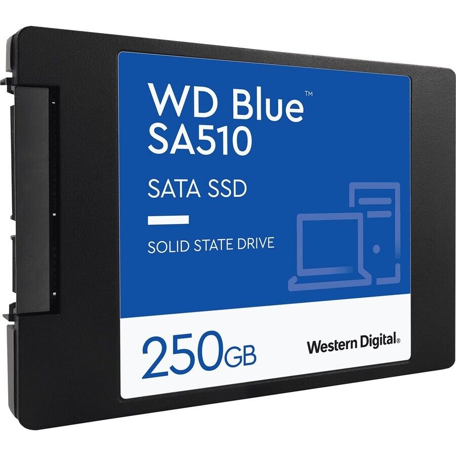Disco Duro Solido Western Digital, Blue SA510, SSD 250GB, Sata 6GB/S, 2.5", 7mm., 3Y (WDS250G3B0A)