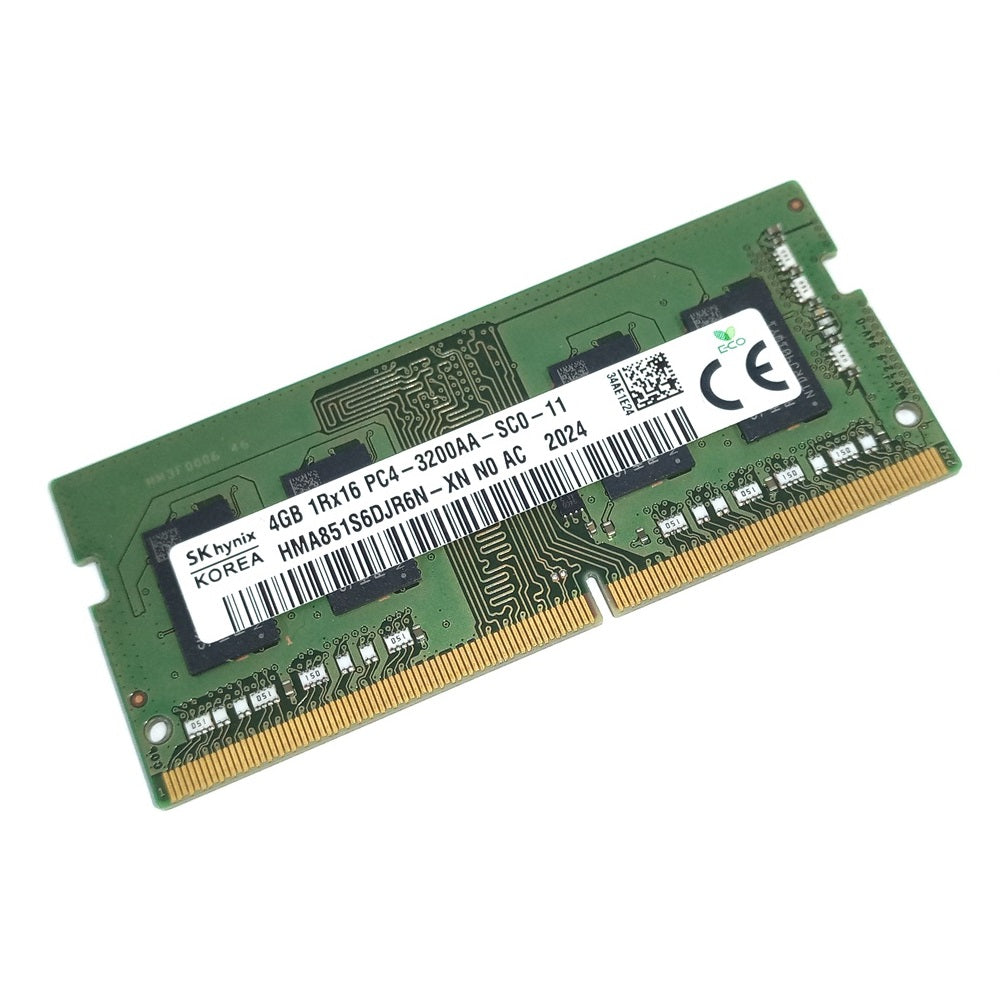 Memoria Sodimm Hynix, 4GB, DDR4, 3200 Mhz, PC4-25600, 1.2 V (HMA851S6CJR6N-XN)