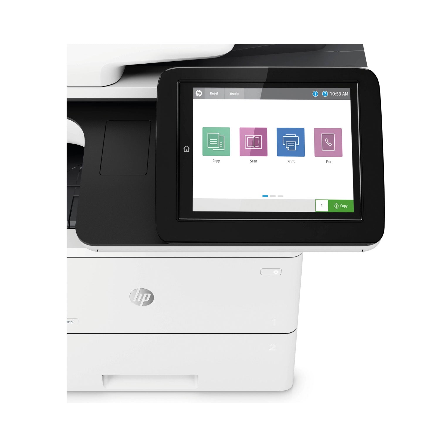 Impresora Mult. HP LaserJet Enterprise M528DN, B/N, A4, LAN, USB, Dúplex, 1Y (1PV64A)