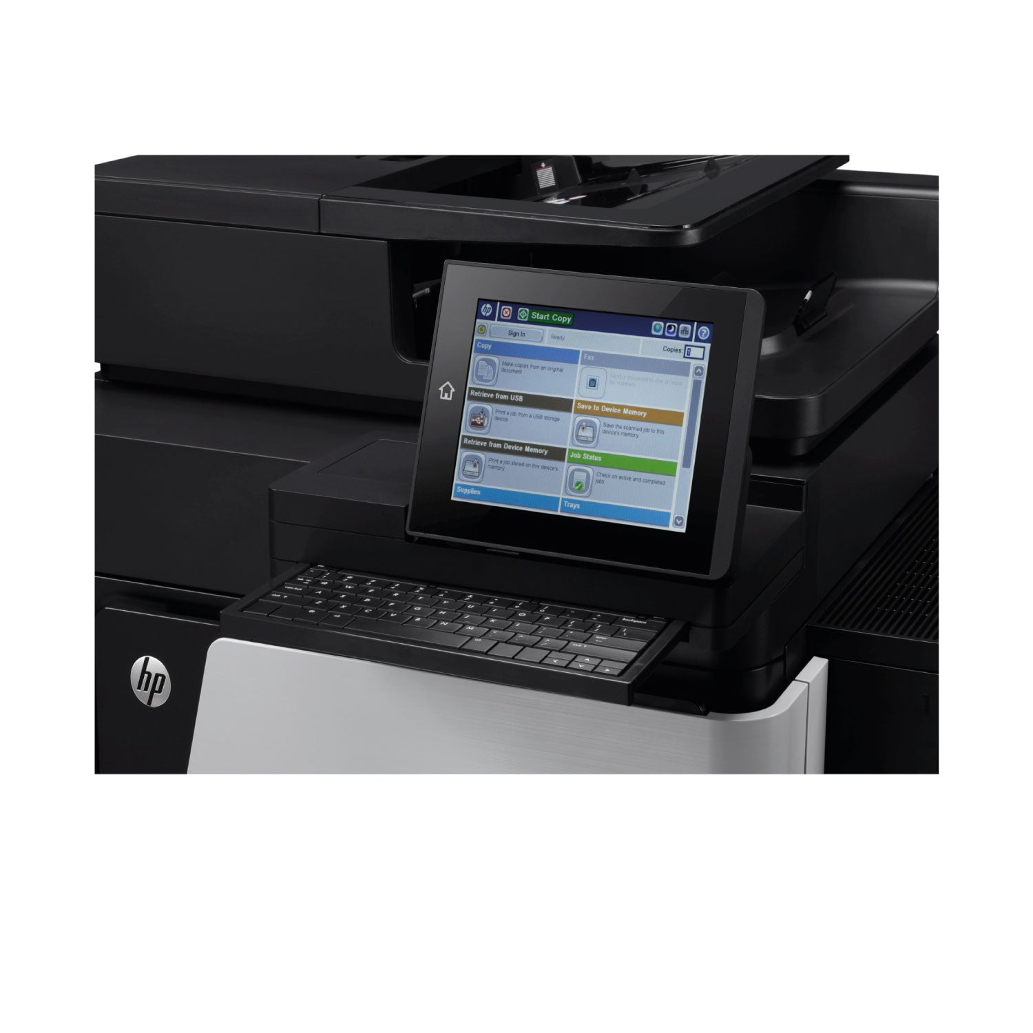 Impresora Mult. HP LaserJet Enterprise M830Z, B/N, A3, LAN, USB, Dúplex, 1Y (CF367A)