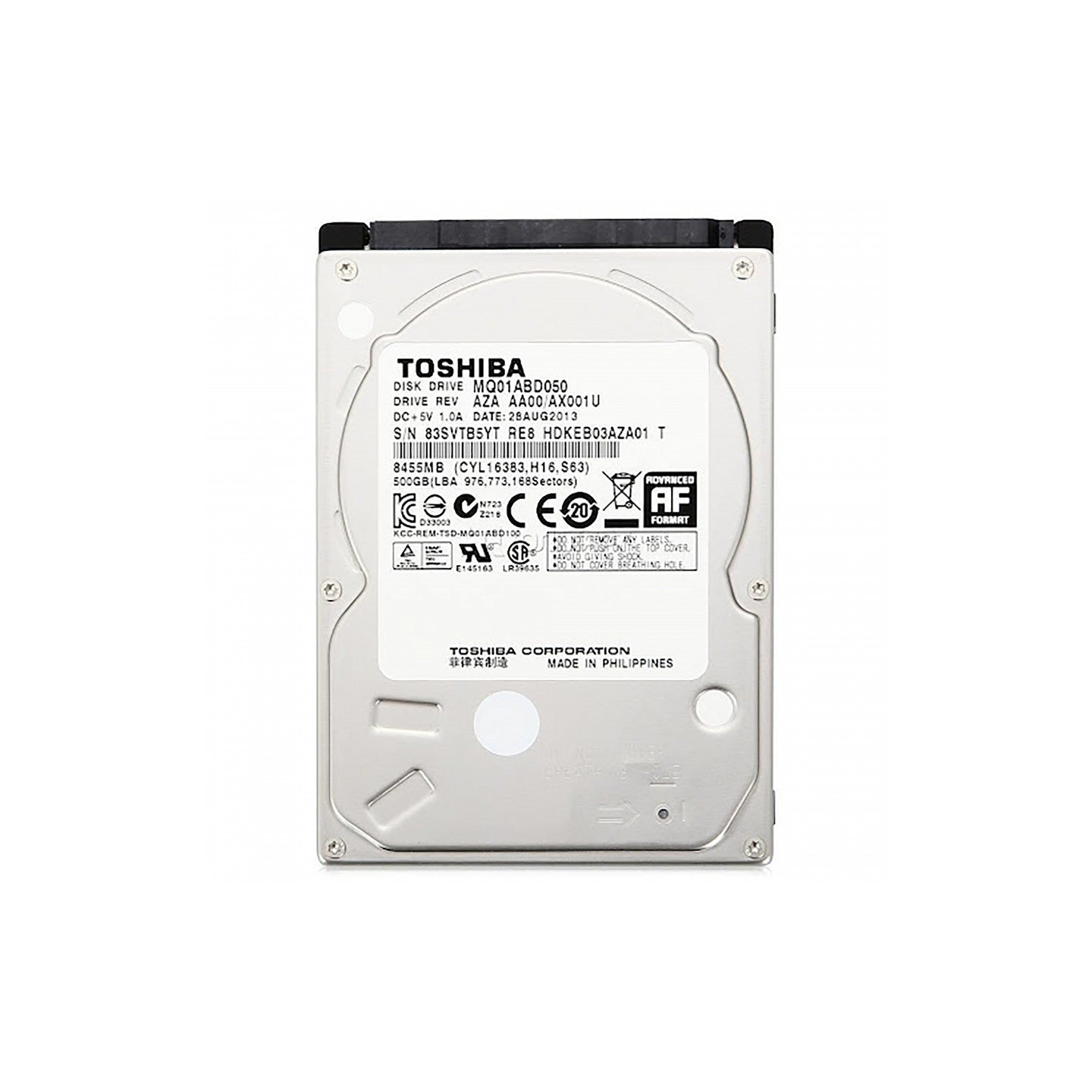 Disco para Laptop Toshiba 500GB, 2.5", Sata, 5400 rpm, 1Y PERU DATA