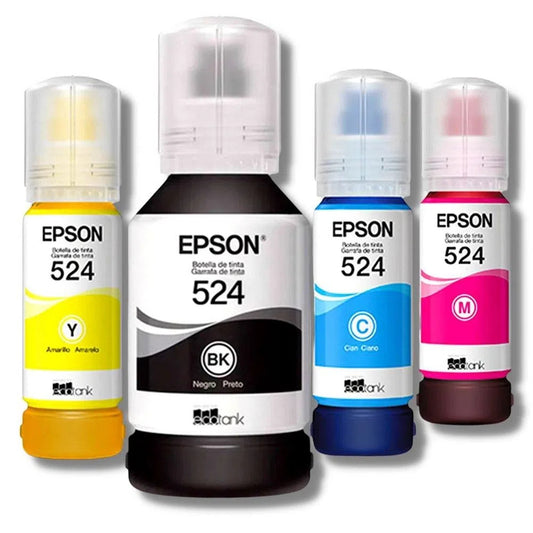 Pack de tintas EPSON T524 Negro, Cian, Amarillo y Magenta 1000