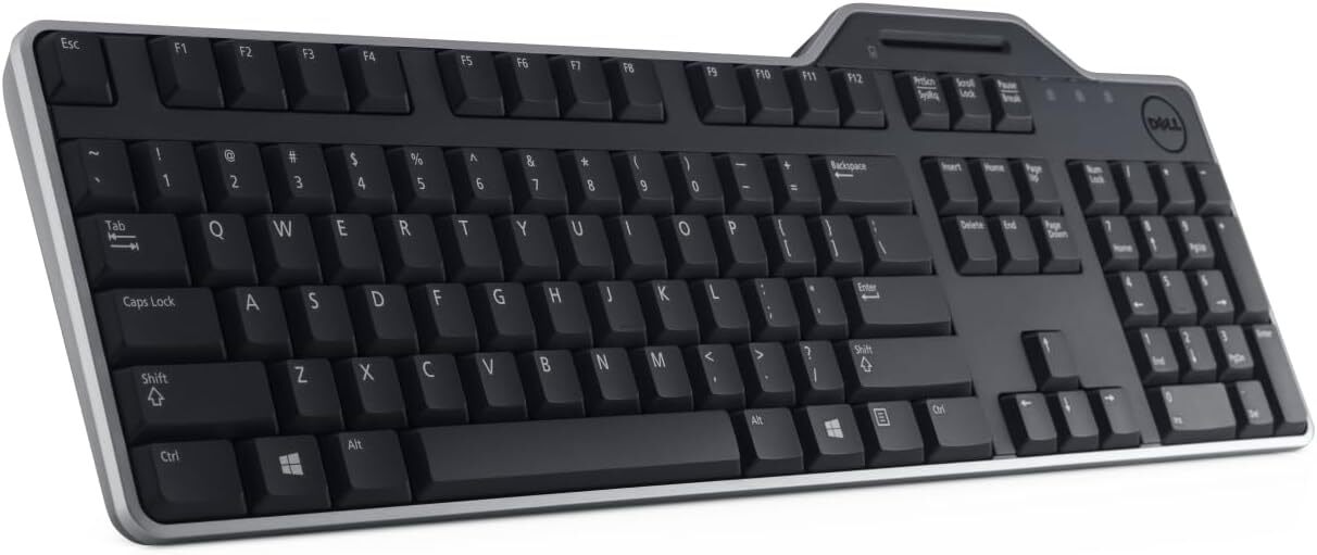 teclado dell con lector de tarjetas inteligente