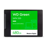 Disco Duro Solido Western Digital, Green, 480GB, Sata 6Gb/s, 2.5", 1Y, (WDS480G3G0A)