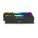 Memoria RAM Crucial Ballistix Black 32GB (2 X 16GB), DDR4, 3200Mhz, CL16, 1.35V, 1Y