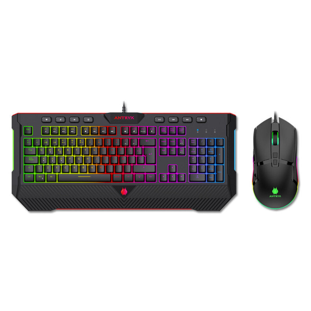 Kit Teclado+Mouse Gaming Antryx GC-2500 Chrome Storm RGB