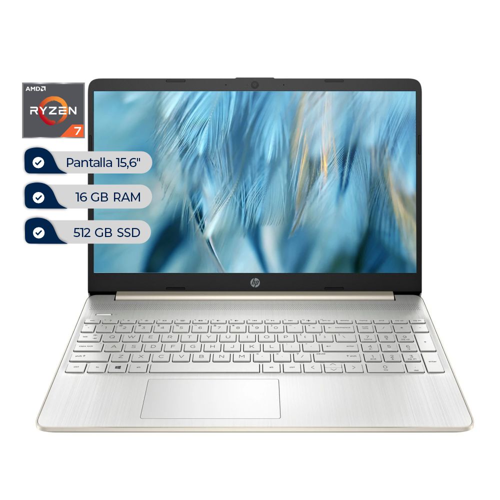 Laptop HP ef2505la AMD Ryzen 7-5700U, RAM 16GB, SSD 512GB, 15.6" FHD, W11H (612B4LA)
