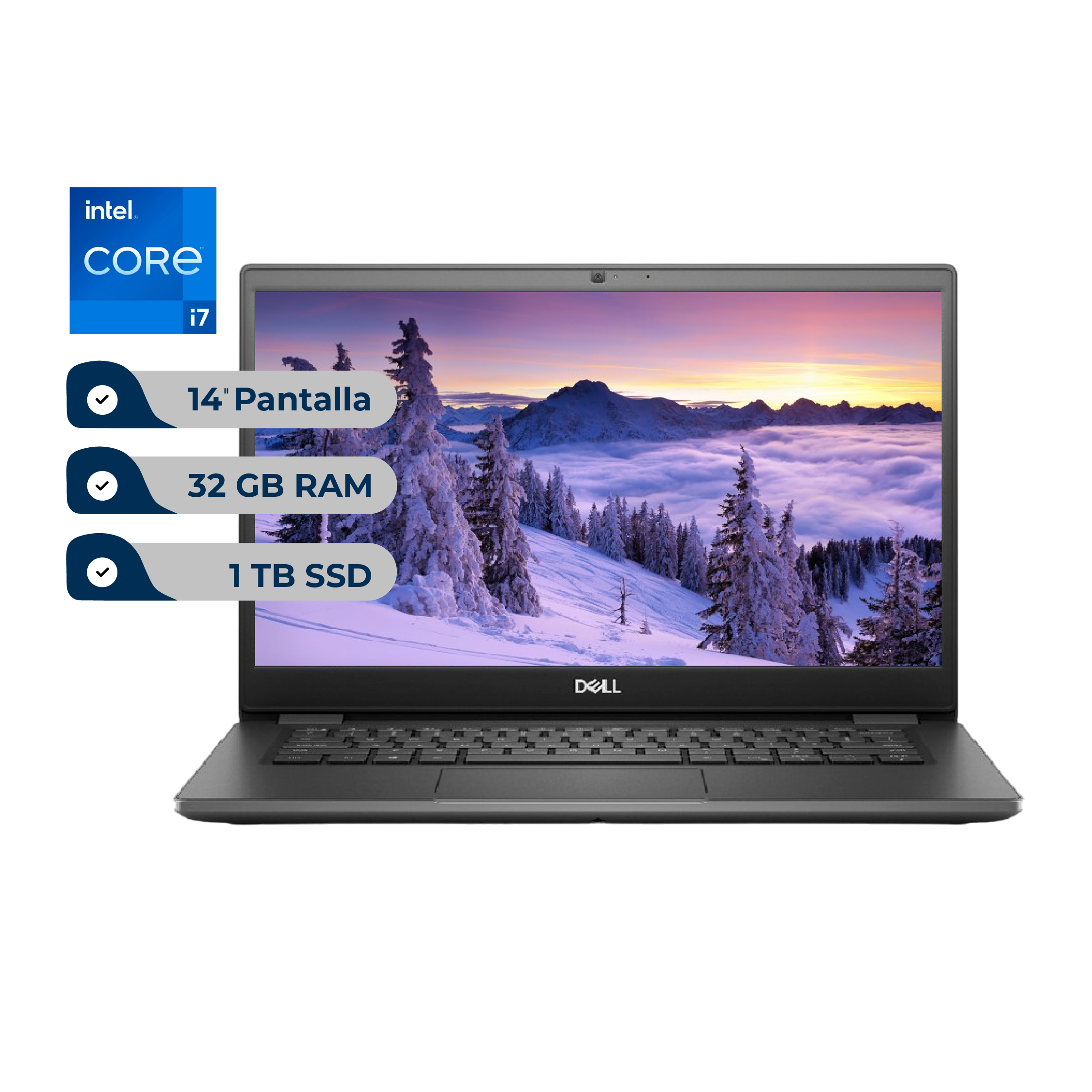 Laptop Dell Latitude 3410 Intel Core i7-10Gen, RAM 32GB, SSD 1TB, 14" FHD, W10Pro