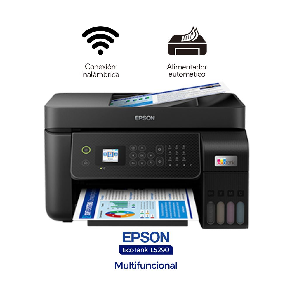 Impresora Mult. Epson L5290, USB, WIFI, LAN, ADF (C11CJ65303)