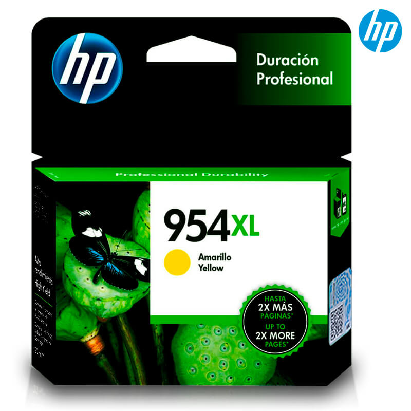 Tinta HP 954XL Amarillo, OfficeJet Pro 8210, 8216, 8218 (L0S68AL)