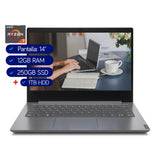 Laptop Lenovo V14 AMD Ryzen 7-4700U, RAM 12GB, 1TB HDD + SSD 250GB,14'' HD, FreeDOS (82DQ0011LM)