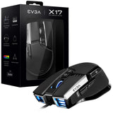 Mouse Gamer EVGA X17 USB 2.0/Tipo A/10Botones/DPI:16000 (903-W1-17BK-K3)