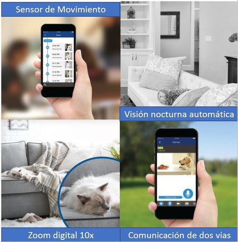 Cámara de Seguridad Motorola MDY2000, Wifi, 1080p, alarma