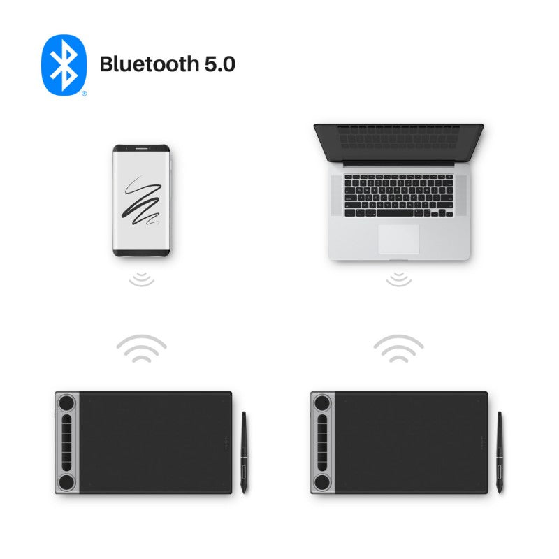 Tableta Gráfica Huion Inspiroy Dial 2 Q630M, Bluetooth 5.0